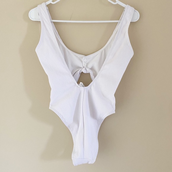 Nasty Gal Open Bar Cut-Out High-Leg Swimsuit - Picture 4 of 9